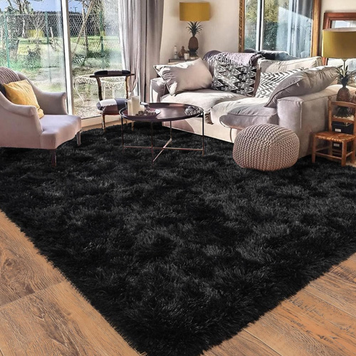 high quality black rugs manufacturer in bhadohi